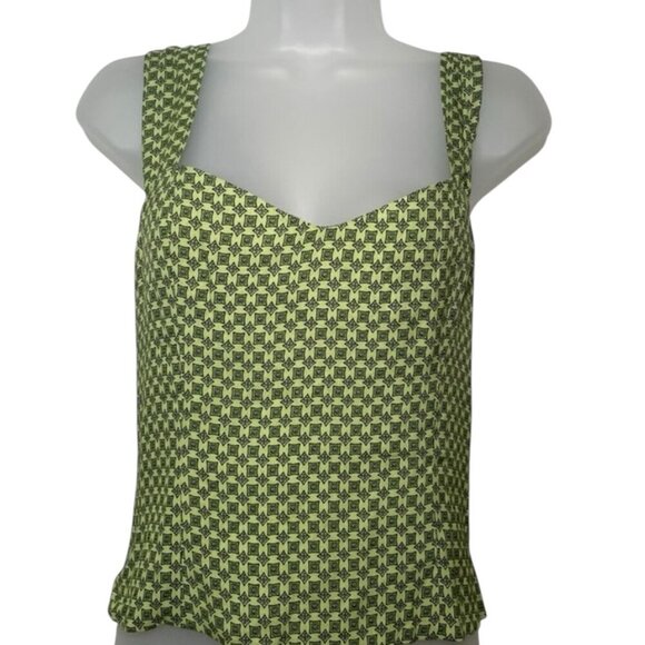 Reformation Hester Top Green Corset Style NWT Size 8 - Picture 3 of 5